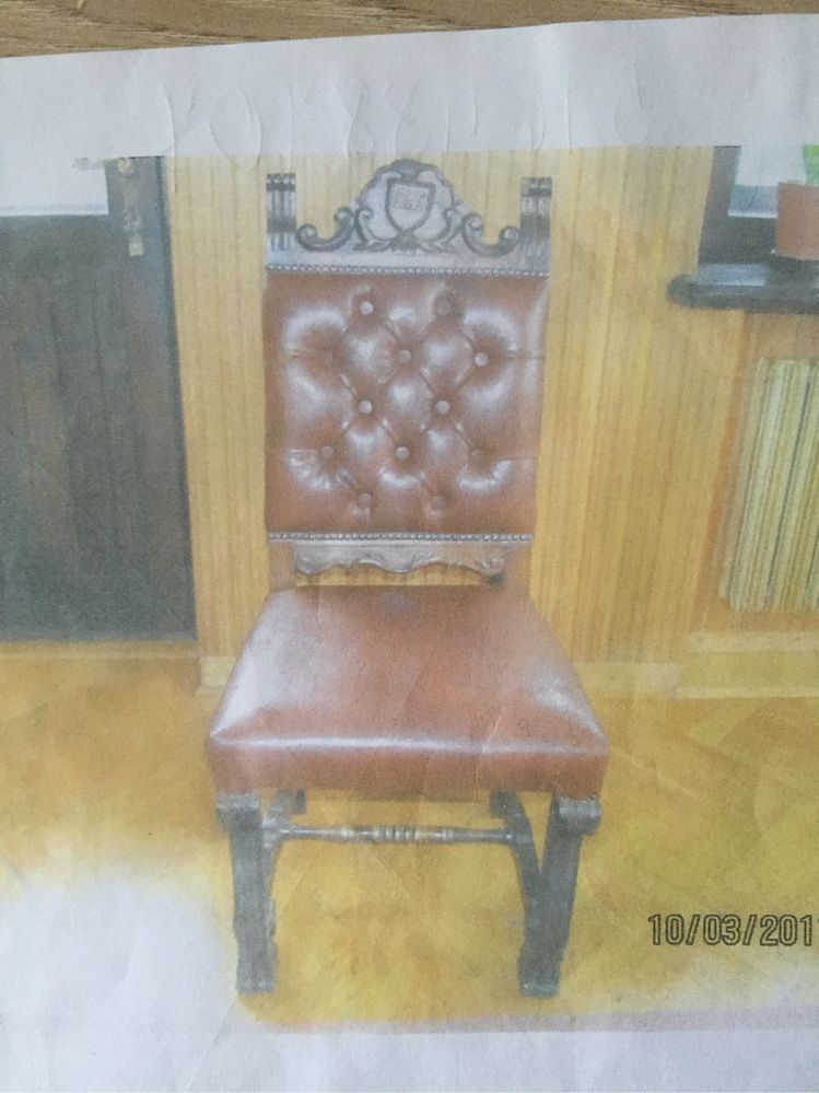 Krzasła stylowe drewniane rzeżbione