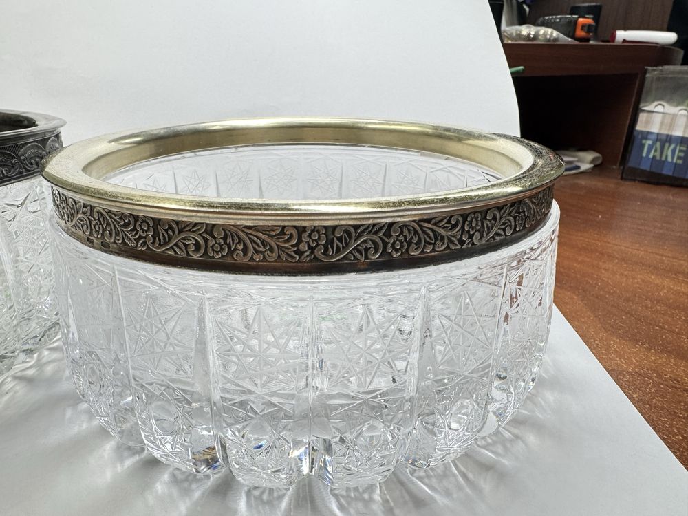 Серебро ваза конфетница 875 проба