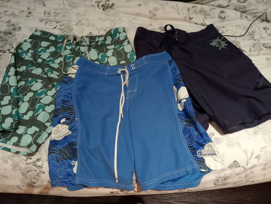 3 calções estilo Surf