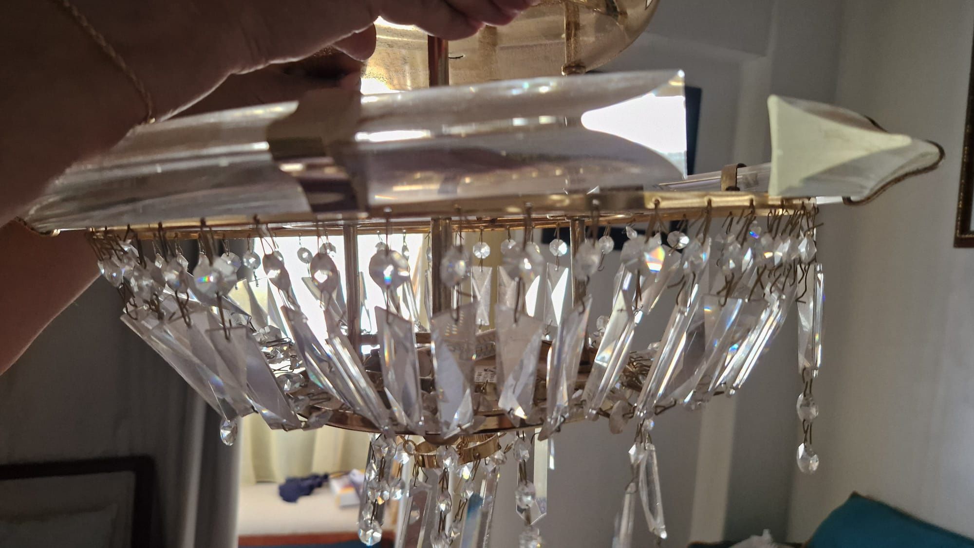 Candeeiro Cristal de Sala
