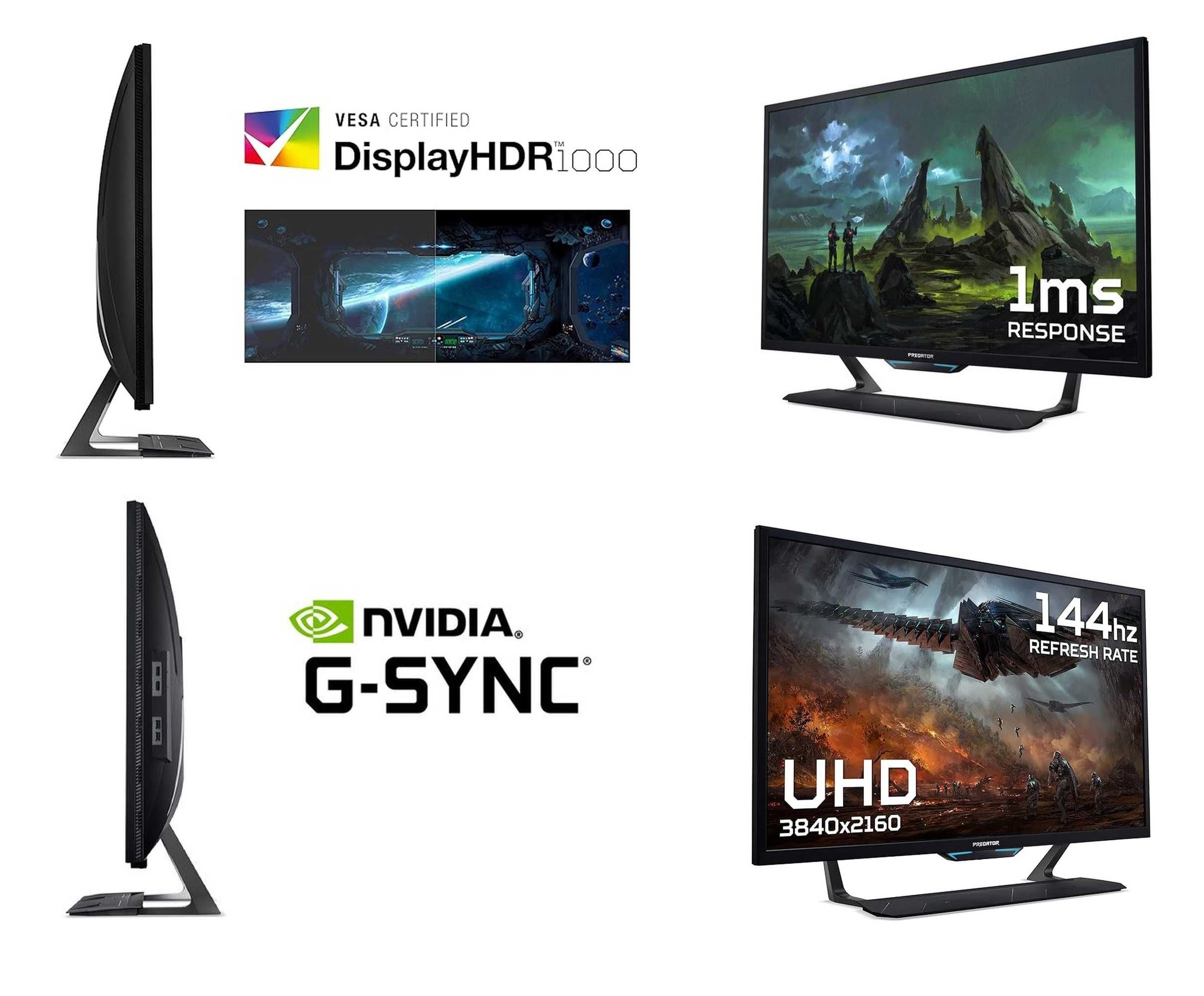 Монітор 43'' Acer PREDATOR CG7 (4K, 144hz+, G-Sync, HDR 1000)