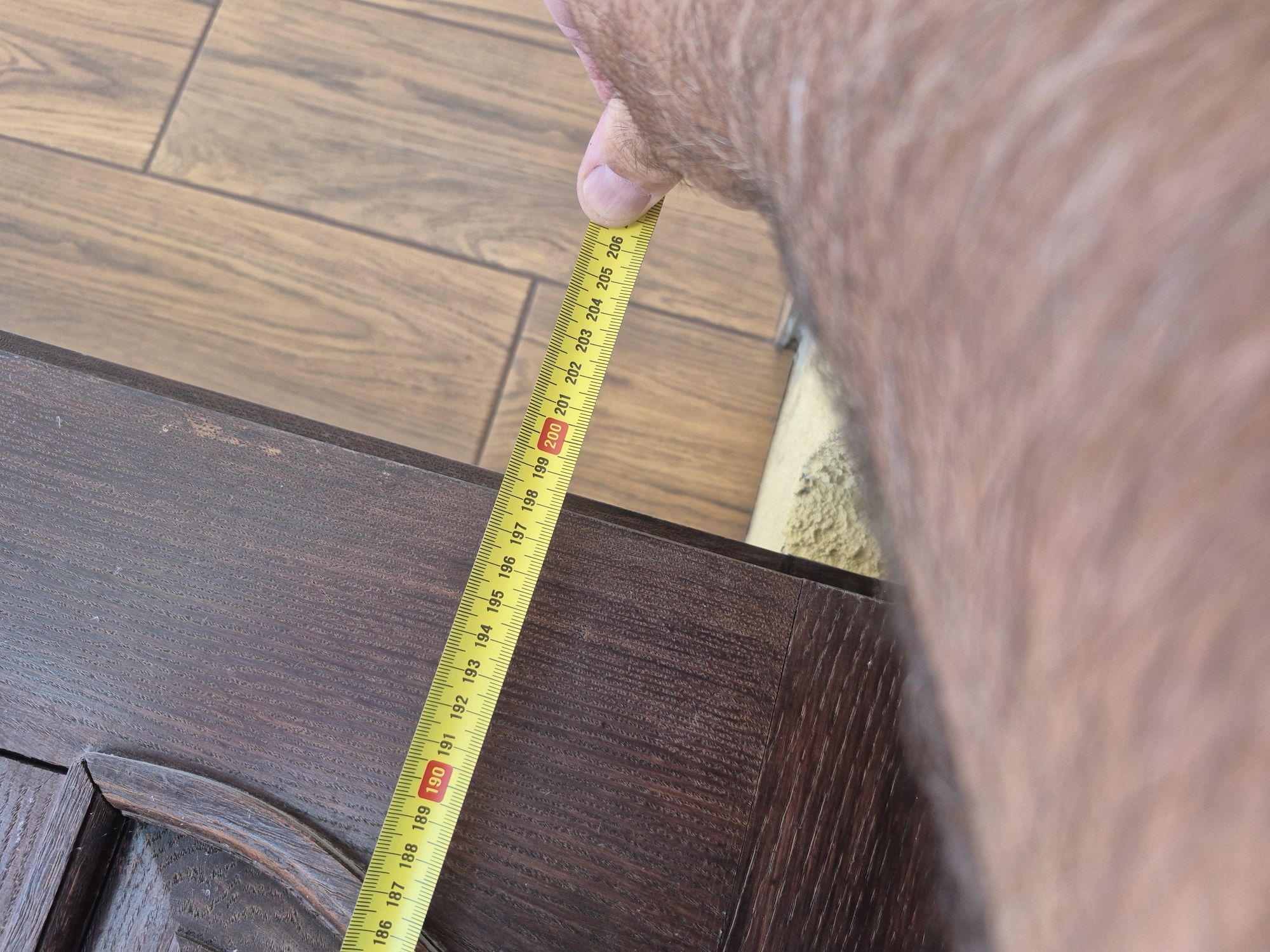 Drzwi frontowe dębowe 92 x 200 z futryną