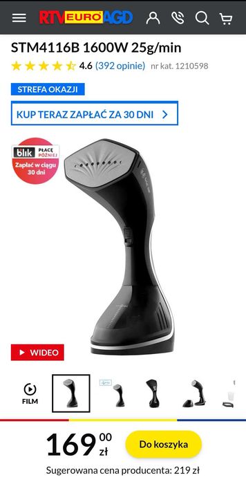 Parownica do ubrań BEKO Jak Nowa