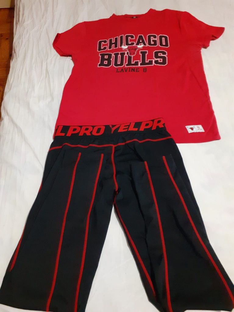 Blusa Chicago bulls tm s+ oferta de leggings desporto tm s/m