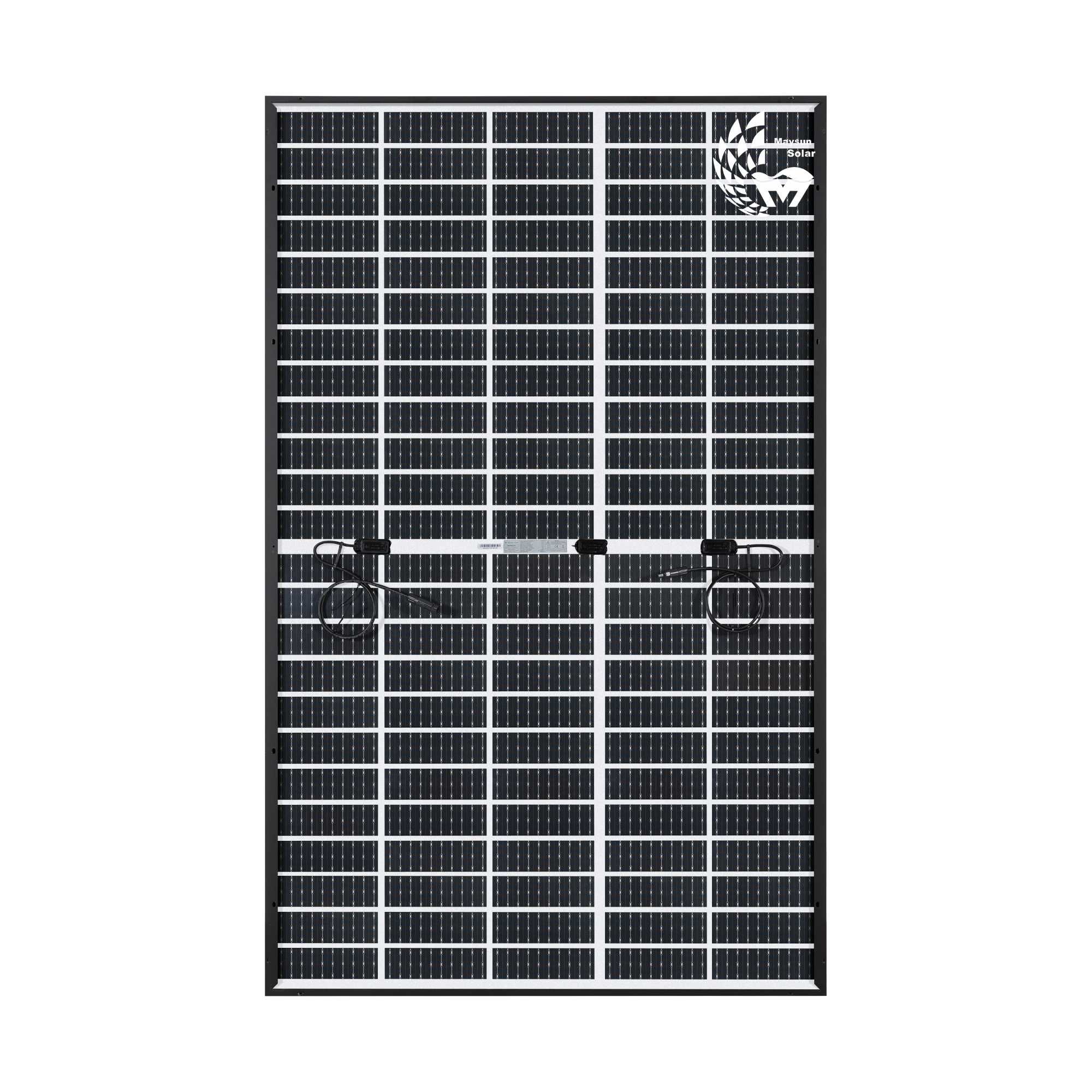 TwiSun 410W Painel Solar Bifacial com quadro preto da Maysun Solar