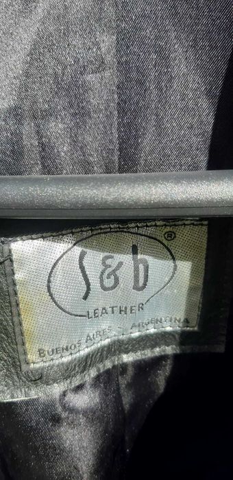 Casaco tipo Peacoat em Cabedal Homem