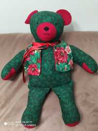 Hard Stuffed Christmas Teddy Bear