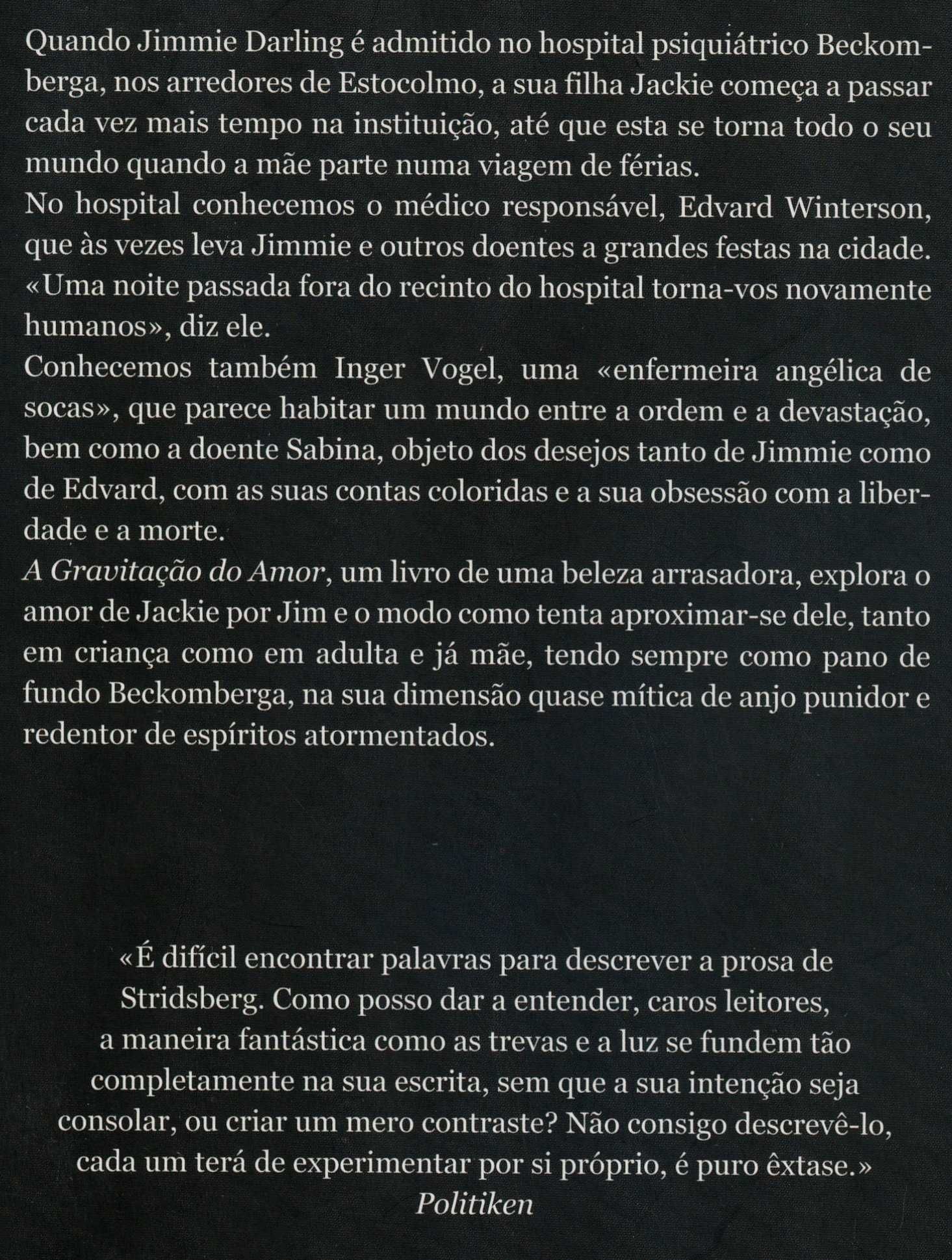 Livro A Gravitação do Amor de Sara Stridsberg [Portes Grátis]