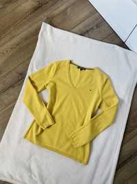 Sweter z dekoltem w kształcie litery V Tommy Hilfiger 34 (XS) bawełna