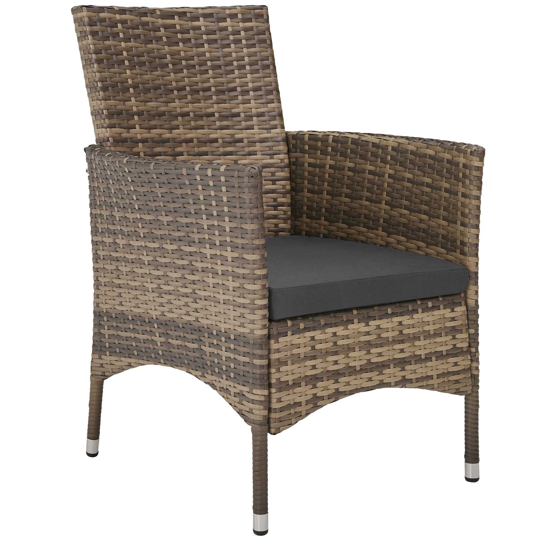 Zestaw mebli rattanowych Almansa naturalny/ciemnoszary OUTLET