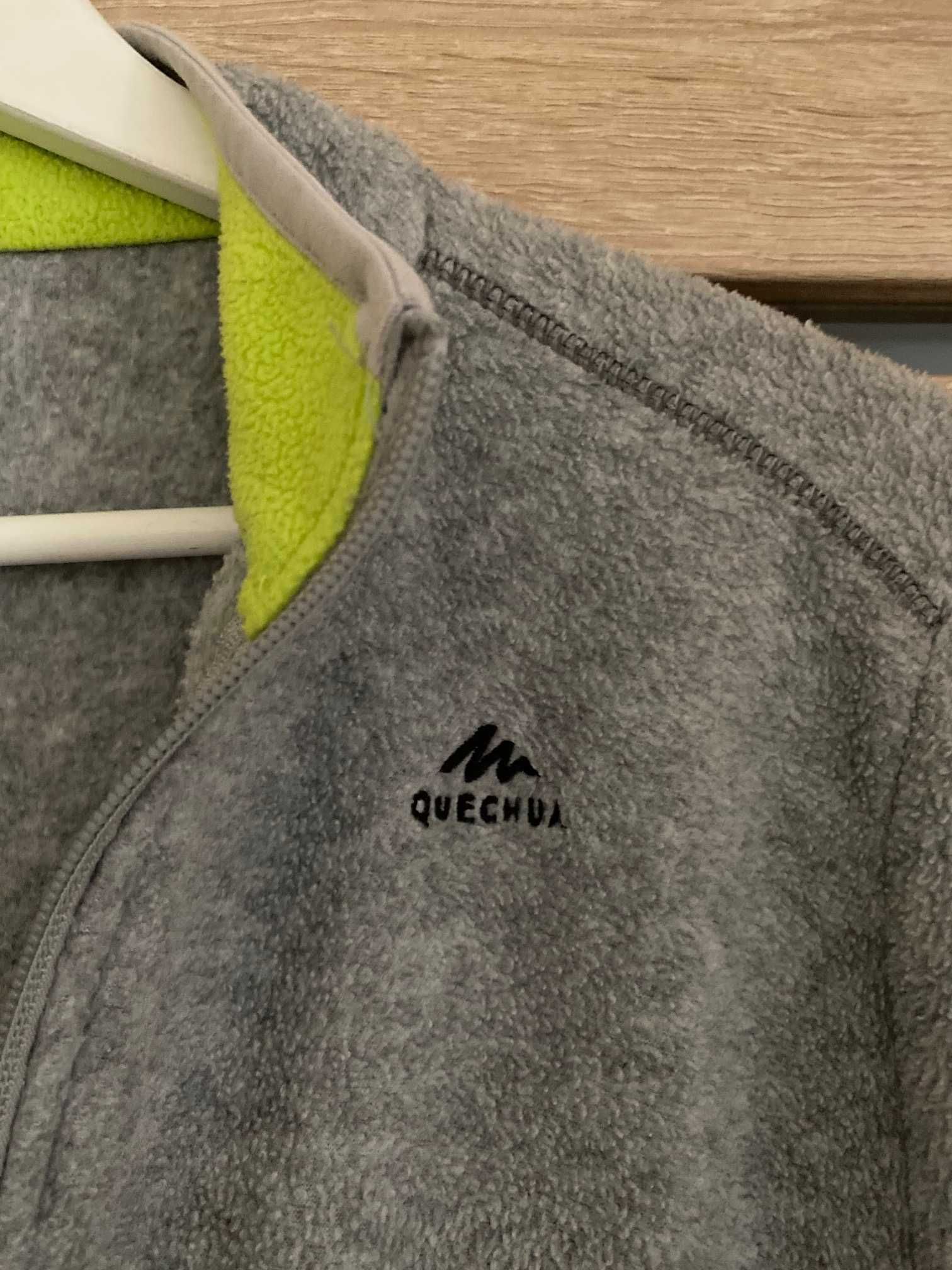 Bluza sportowa z polaru szara , Decathlon rozmiar 158-164