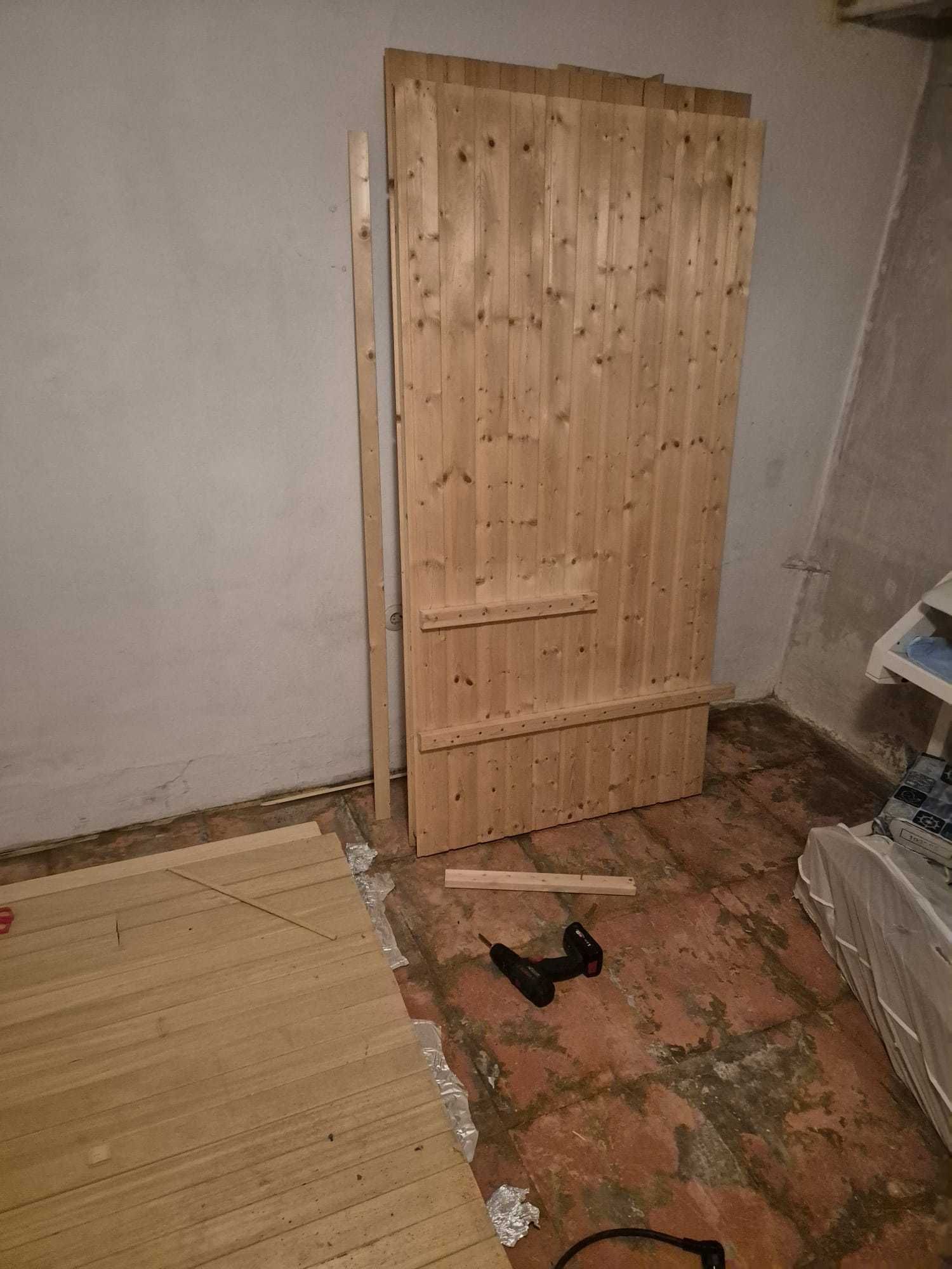 Sauna fińska sucha MAŁA piec 220V 230V ławki termometr wiadro KOMPLET