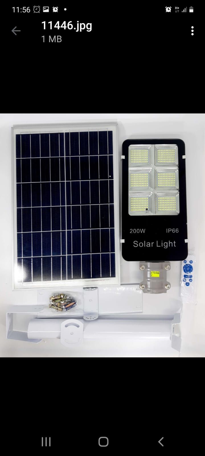Lampa Solarna 1200w obrotowy panel akumulatory ferytowe