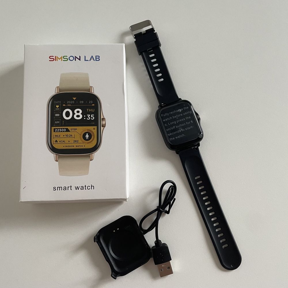 Стильний смарт годинник, smart watch, simson lab+ подарунок