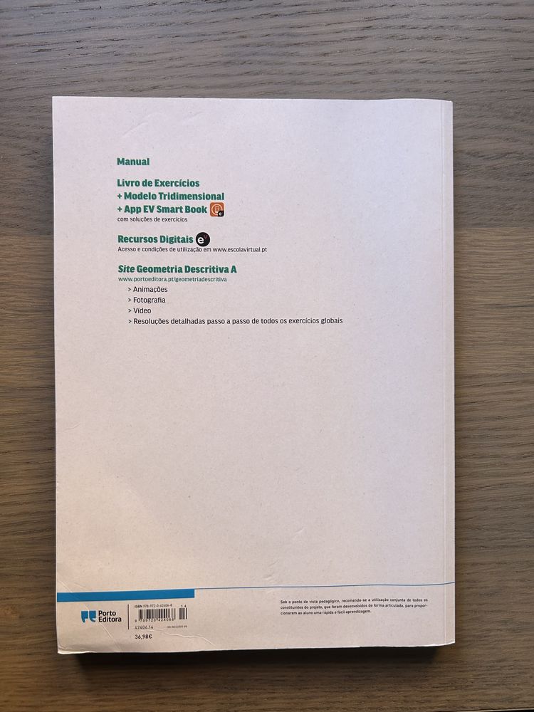 Manual de Geometria Descritiva 10° ano Porto Editora