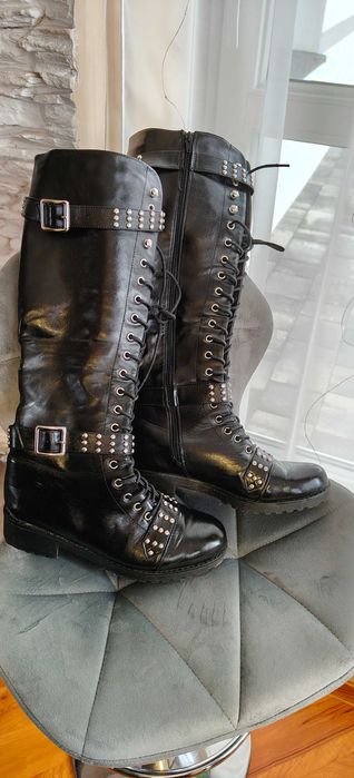 Niepowtarzalne kozaki ocieplane damskie rozmiar 41-Warto