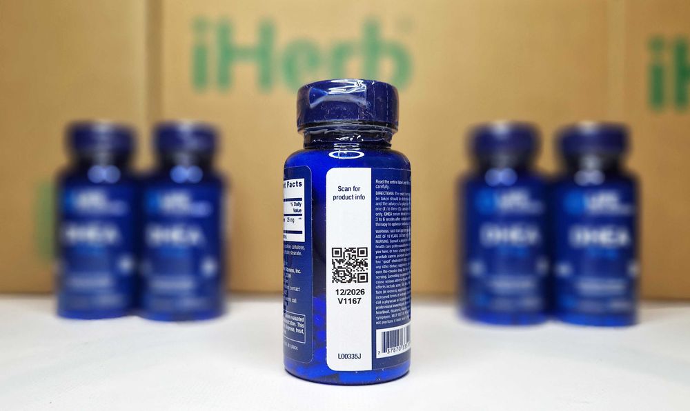 DHEA Life Extension, ДГЕА, дегідроепіандростерон, 25 мг, 100 капсул