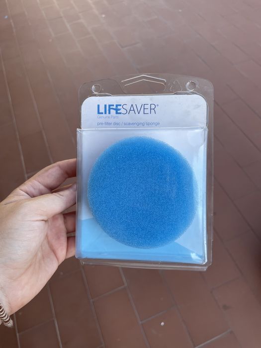 esponja de limpeza pré-filtro