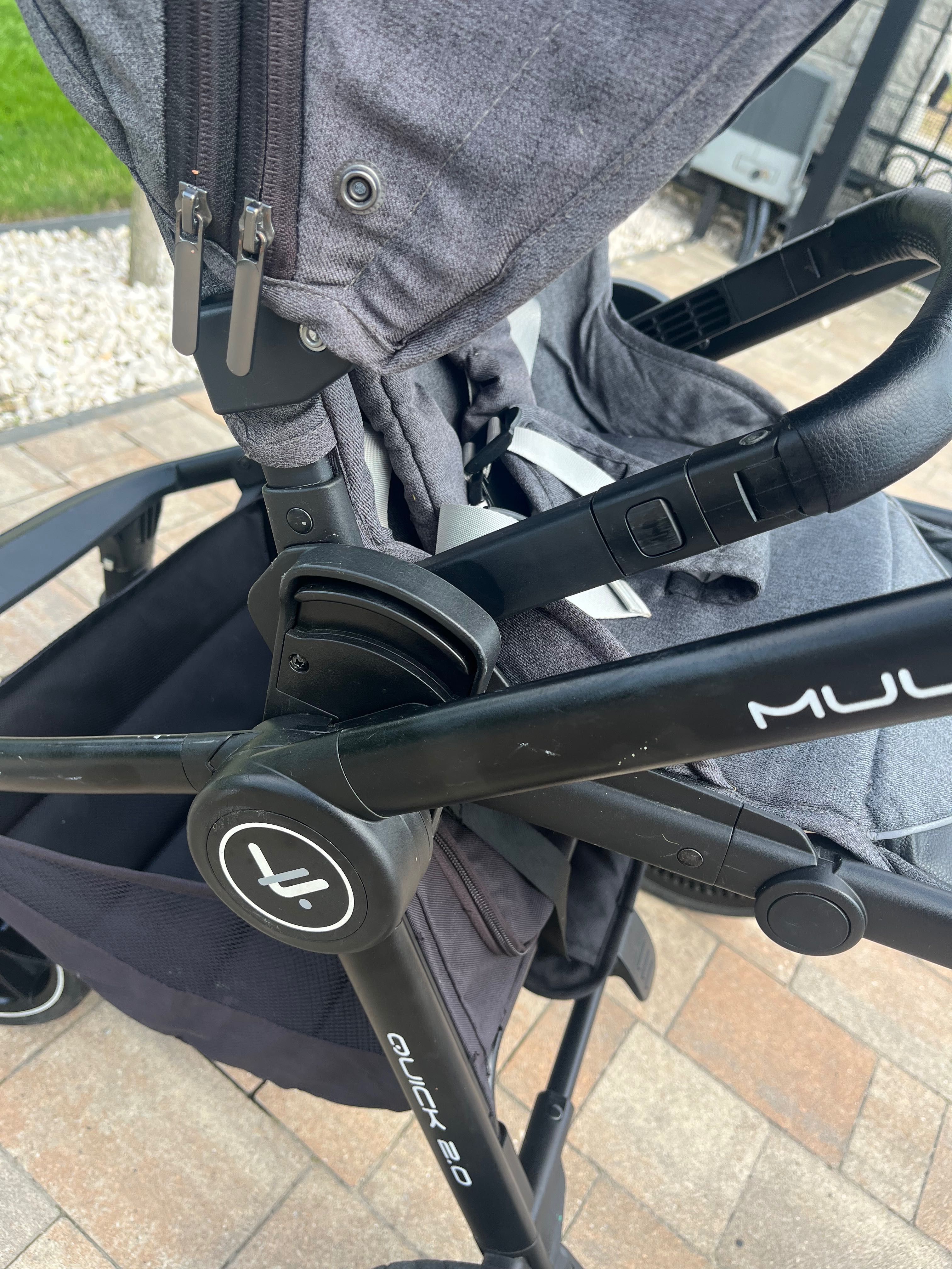 Wózek dziecięcy 2w1 Muuvo Quick 2.0 Iron Graphite