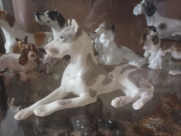 Sprzedam Figurka Porcelanowa Łomonosow Dog Niemiecki REZERWACJA!