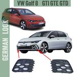 2 grelhas de farol de nevoeiro  para-choque VW Golf 8 GTD GTE GTI