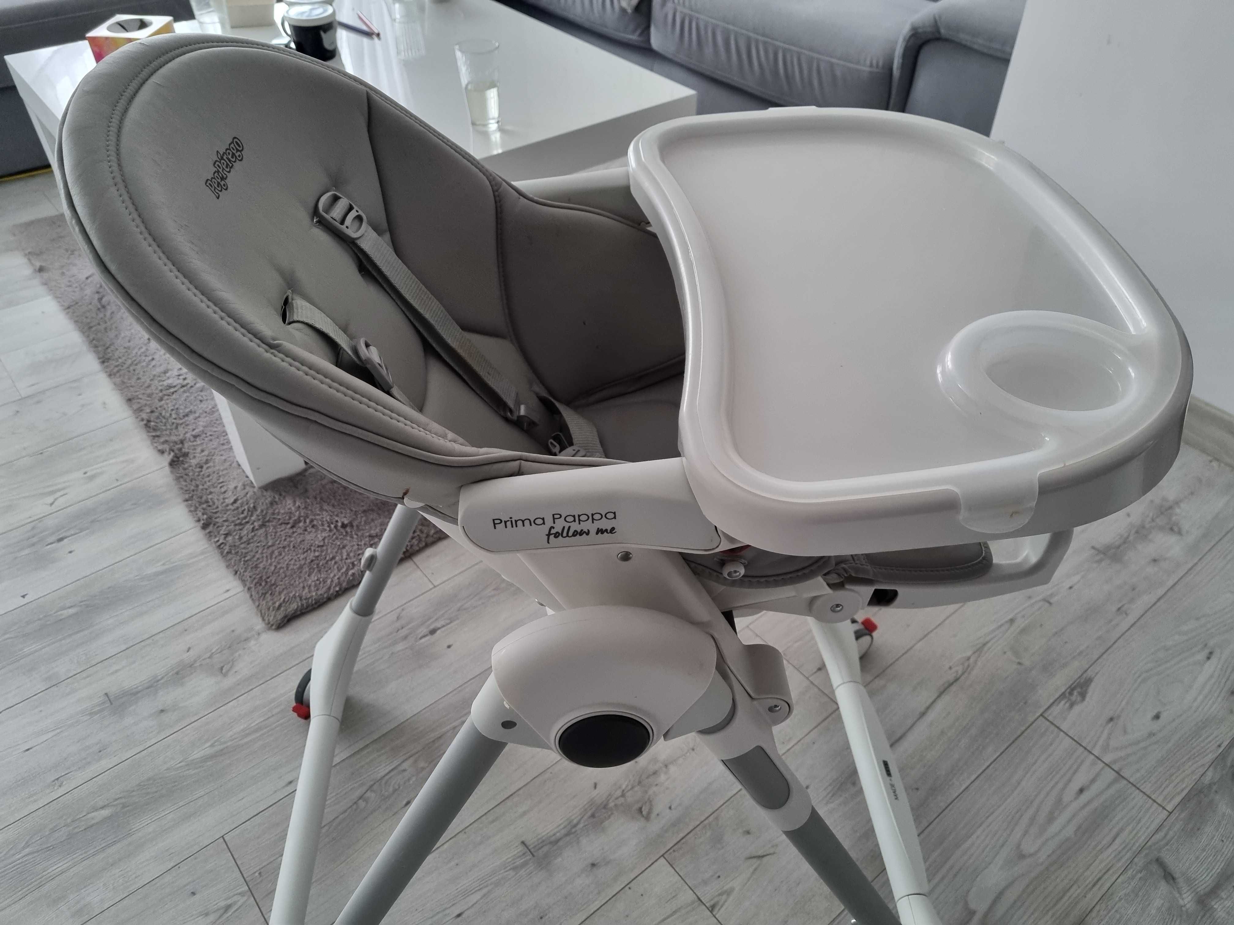 Krzesełko Peg Perego Prima Pappa Follow w kolorze Ice