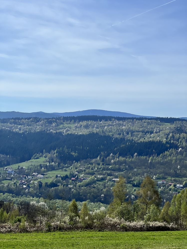 Domek z widokiem na Beskidy i balią