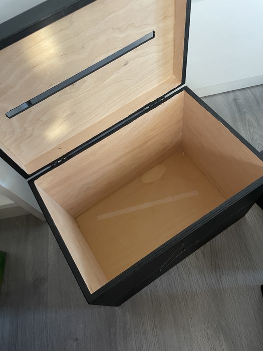 Czarny Zestaw ślubny - skrzynka na koperty + koszyk koszyczki raunkowe