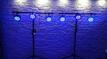 Zestaw 6szt LED PAR + Torba + Statywy + Kable DMX