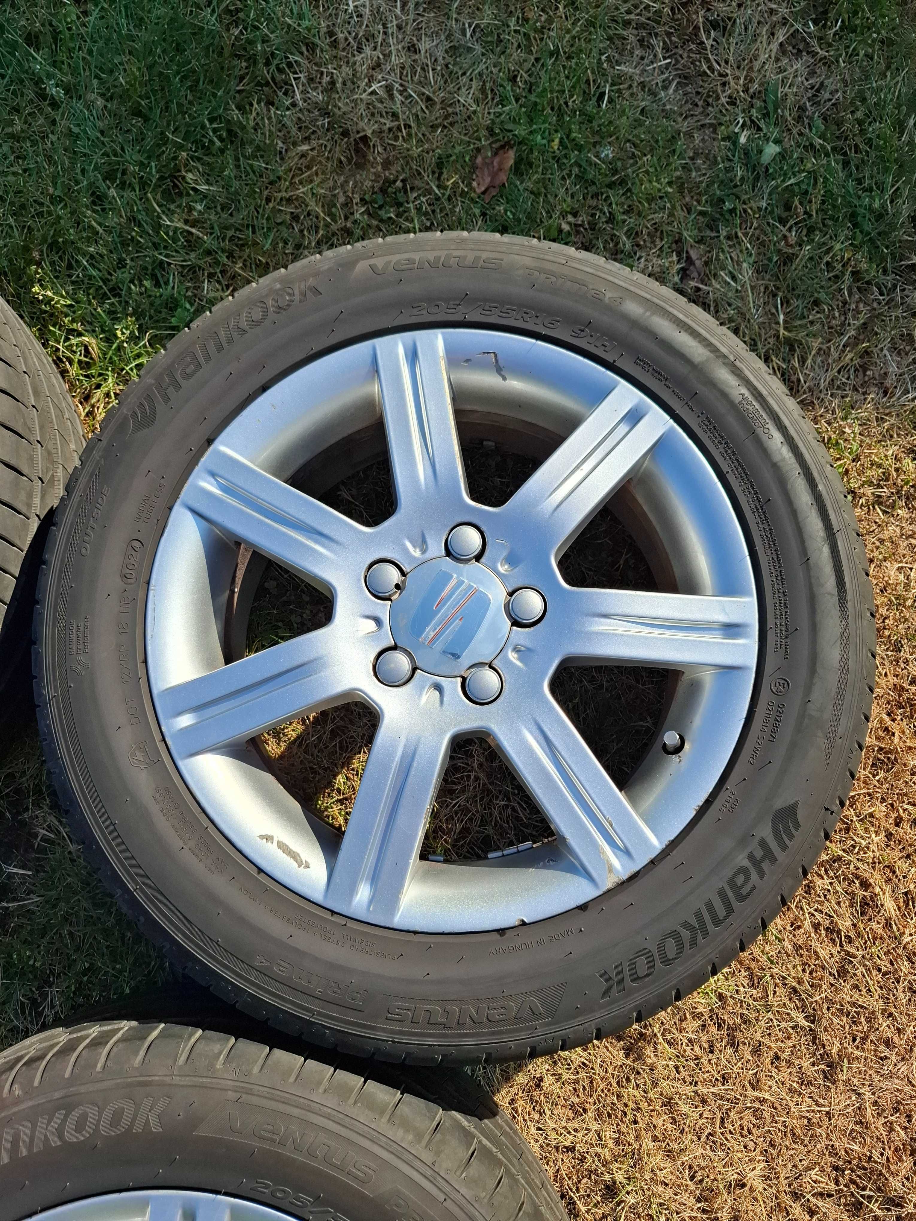 Koła SEAT Leon Altea Alhambra opony 205/55R16 Hankook 2024 jak nowe