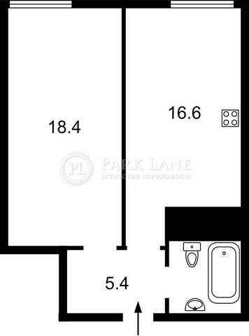 1-к квартира в Печерському р-ні ЖК "Nordica Residence"