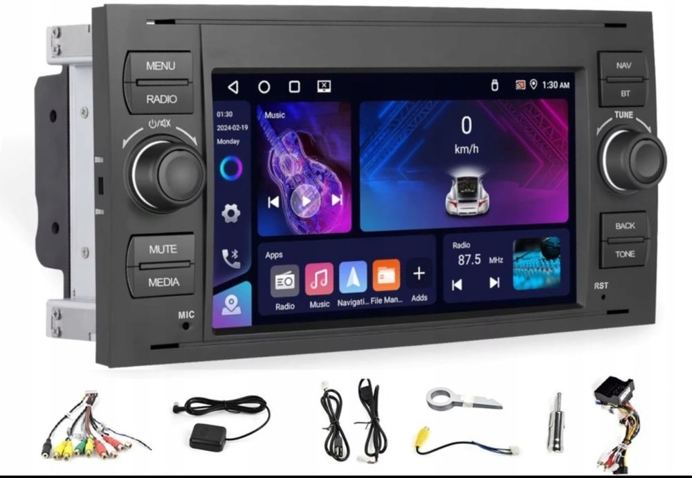 Radio GPS Android Ford Focus Kuga S-MAX C-MAX Carplay WIFI BT MP3 4GB