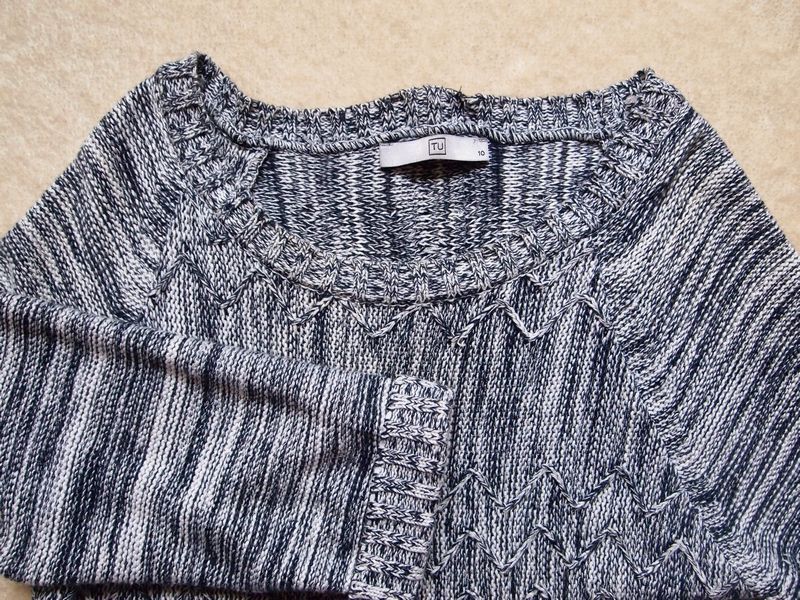 Szary sweterek z zamkiem TU 38 M 36 S sweter siwy dzianina zamek zip