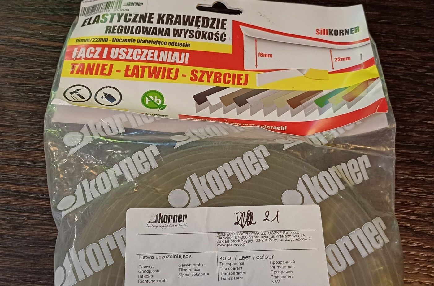 Uniwersalna uszczelka elastyczna silikorner wodoodporna