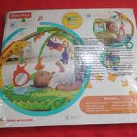 Fisher Price Новый детский развивающий коврик Rainforest Deluxe Gym