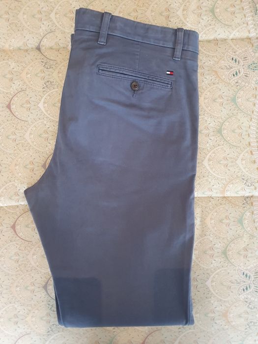 Calças Tommy Hilfiger azul ganga em sarja tamanho ver itiquetas origin