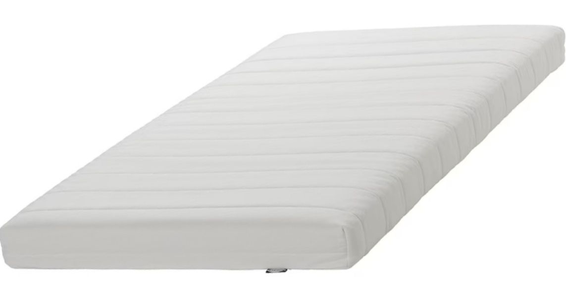 Cama individual/dupla com 3 gavetas e 2 colchões, branco