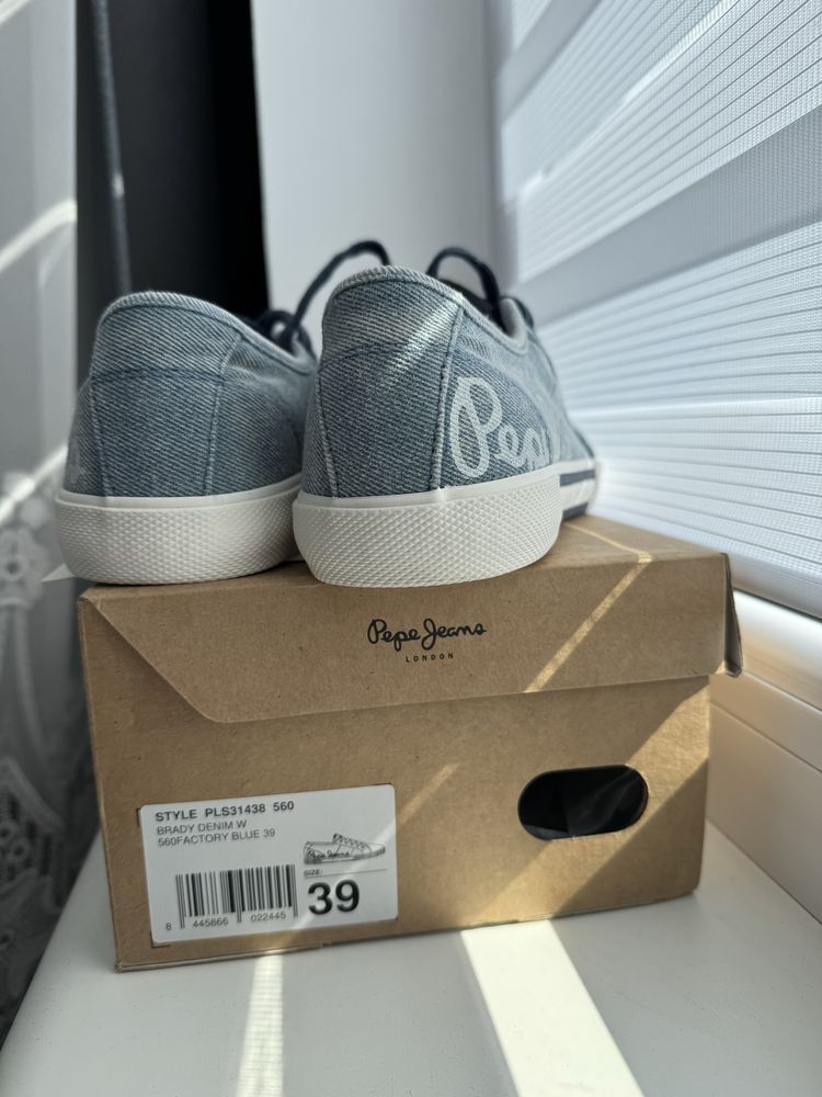 Летние джинсовые кеды Pepe Jeans