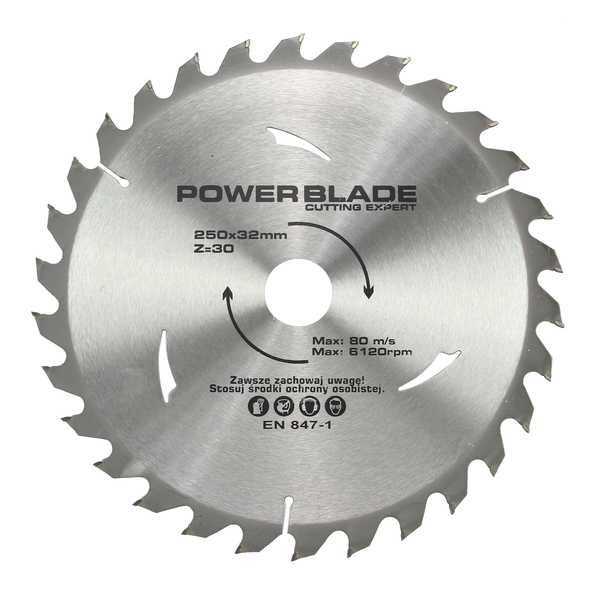 TARCZA TNĄCA WIDIOWA PIŁA Do Cięcia Drewna 250 mm x 32 x 30T Widia