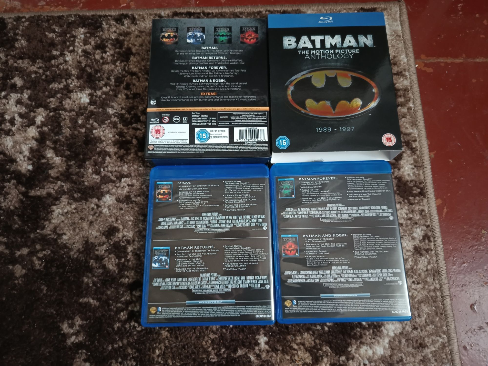 Batman BD anthology 1989-1997 blu ray video бетмен бд англійською