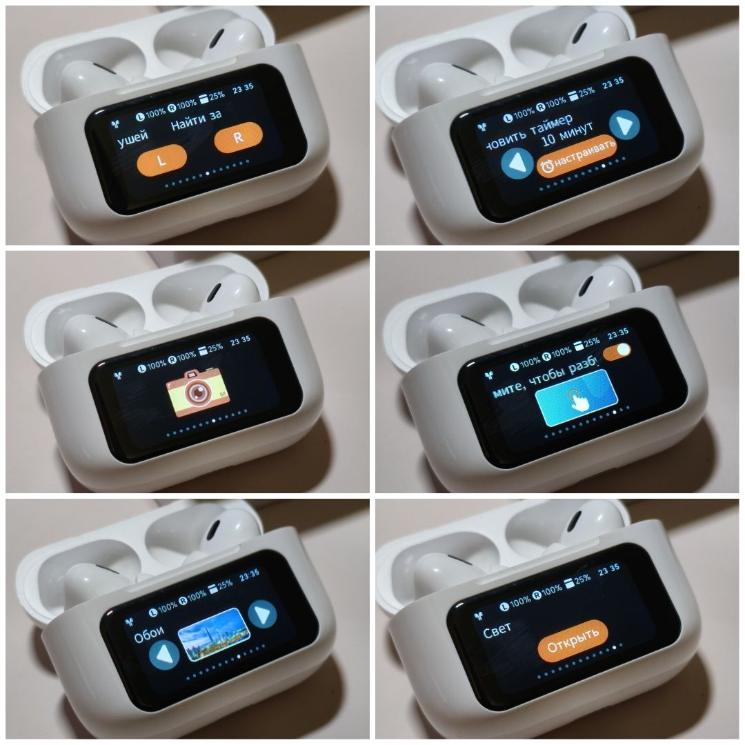 Bluetooth-гарнітура YW03 з сенсорним кейсом і екраном