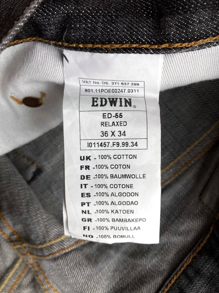 Мужские Джинсы Edwin Japan Jeans штаны 36х34