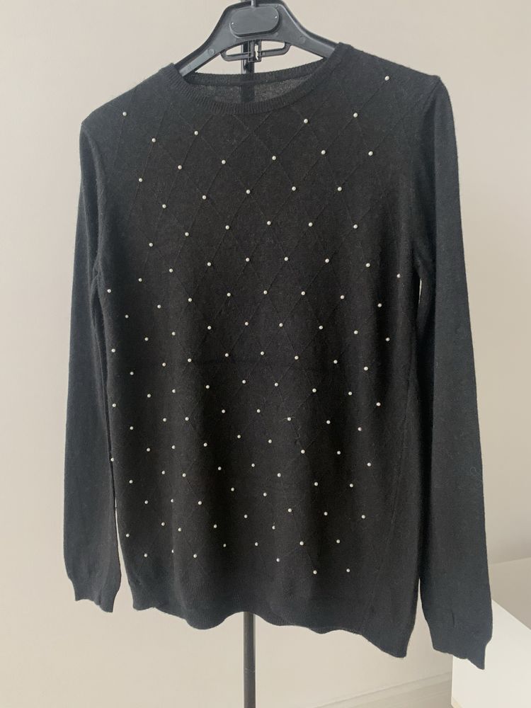 Zara sweter perełki S 36