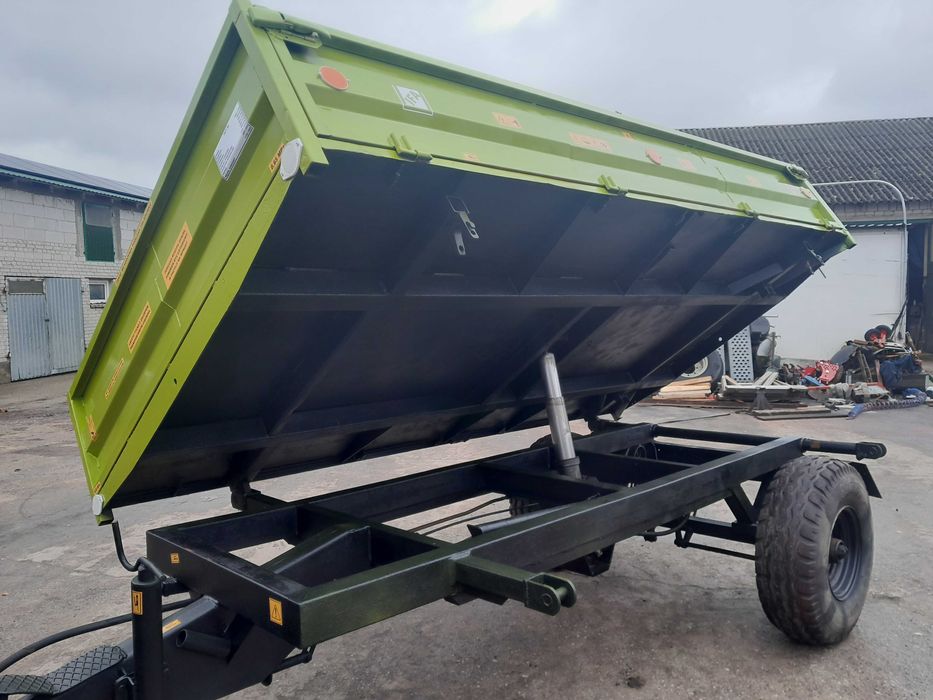 Przyczepa wywrotka 1 os 3 strony wywrot