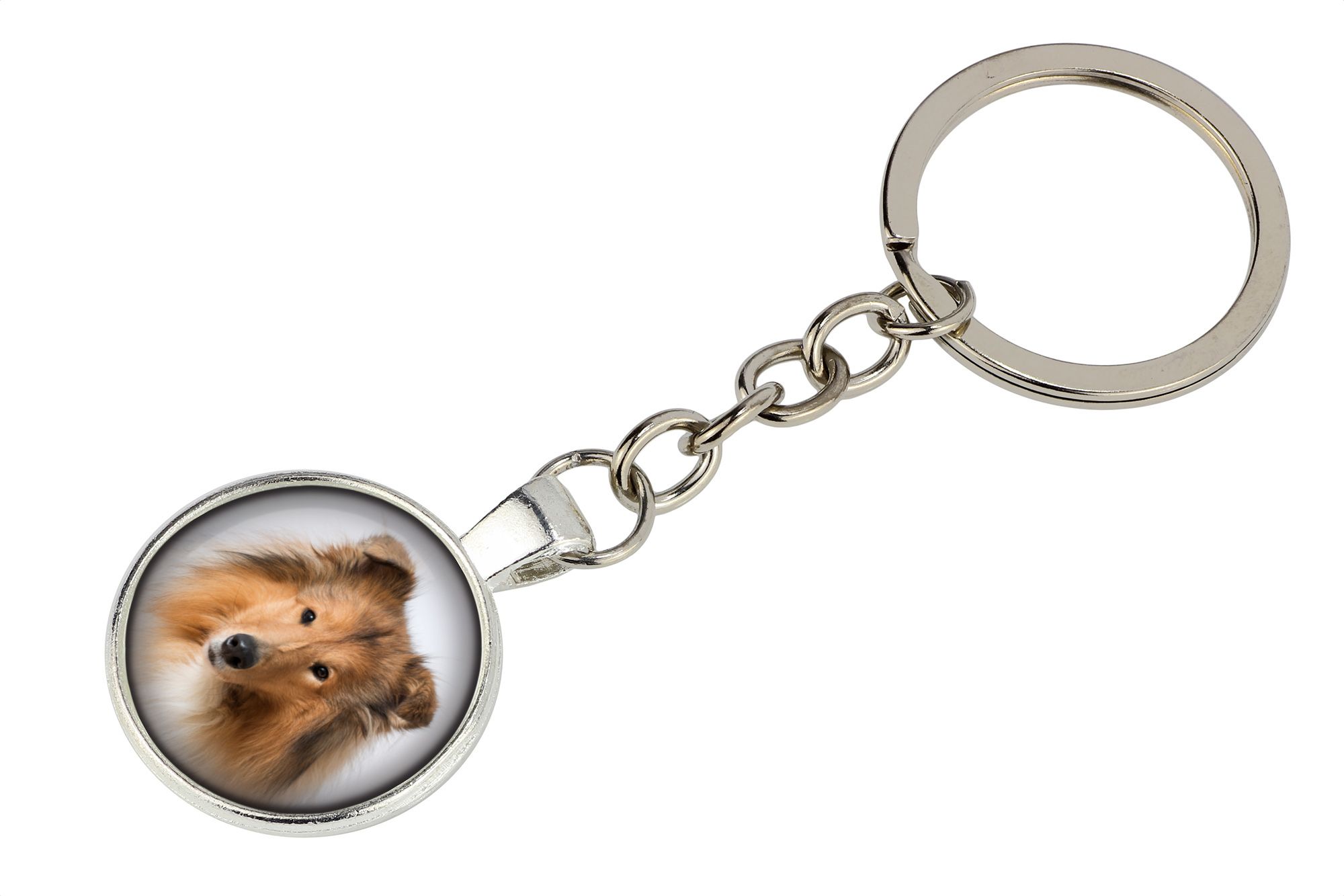 Owczarek szkocki długowłosy brelok w pudełku ze zdjęciem Art-Dog