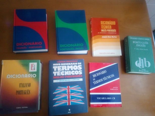 Dicionários- Portugues; Ingles; Frances ; Italiano