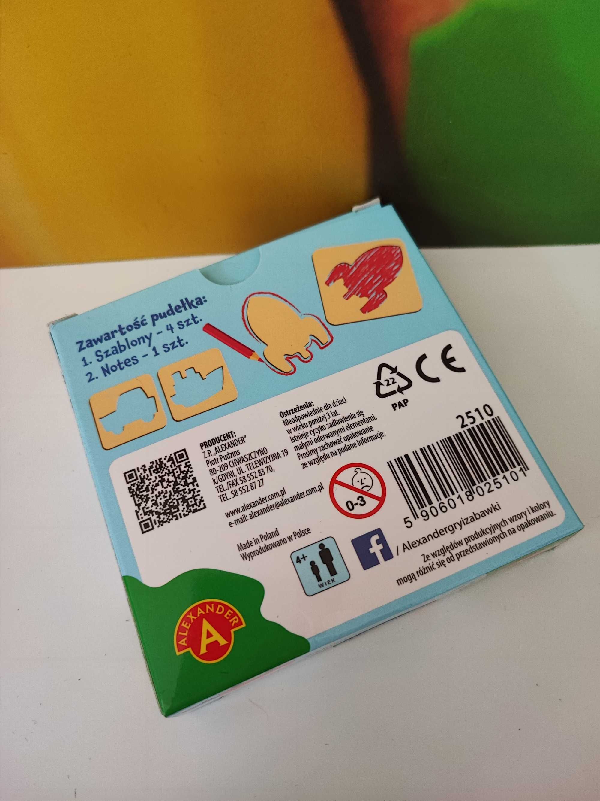 Szablony kieszonkowe Pojazdy kreatywna zabawa w podróży i domu