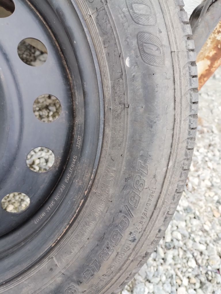 Zapas koło zapasowe 4x114,3  nissan almera primera 185/65/15