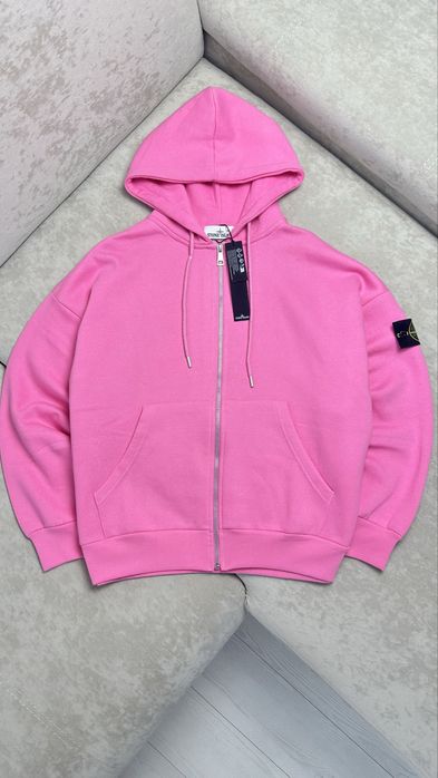 Рожева Зіп-Худі Stone Island | Аунтефік ОЛХ ДОСТАВКОЮ!