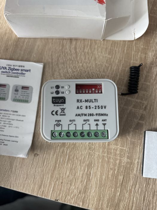 Sterownik uniwersalny do bramy furtki NO 2ch WiFi Tuya rf280-915